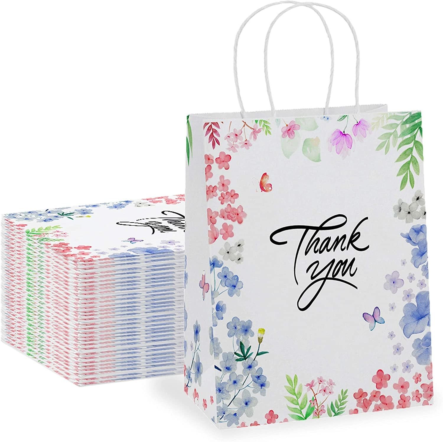 Thank You Gift Bags 8" X 4" X 10" Thank You Gift Bags 8" X 4" X 10"