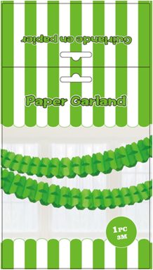Paper Garland 1 Pc Green Paper Garland 1 Pc Green