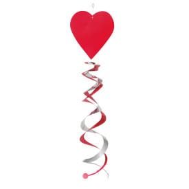 3 Valentine&#39;s Day Double Hanging Swirl Decorations, 26&quot;, 3ct