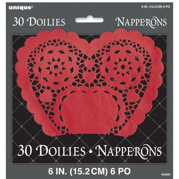 Red Heart Doilies, 6", 30ct Red Heart Doilies, 6", 30ct