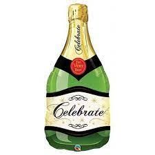 CELEBRATE BUBBLY WINE BOTTLE 39" BALLOON CELEBRATE BUBBLY WINE BOTTLE 39" BALLOON