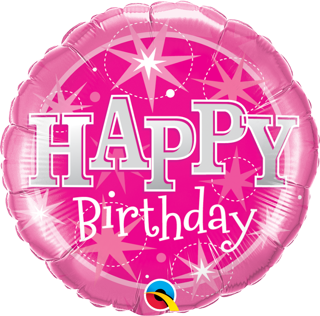 BDAY PINK SPARKLE 18" BALLOON BDAY PINK SPARKLE 18" BALLOON