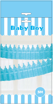 Baby Bottle Bunting Blue