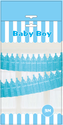 Baby Bottle Bunting Blue Baby Bottle Bunting Blue