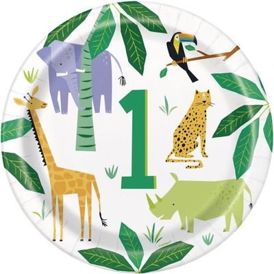Safari 1st Birthday Paper Plates Safari 1st Birthday Paper Plates
