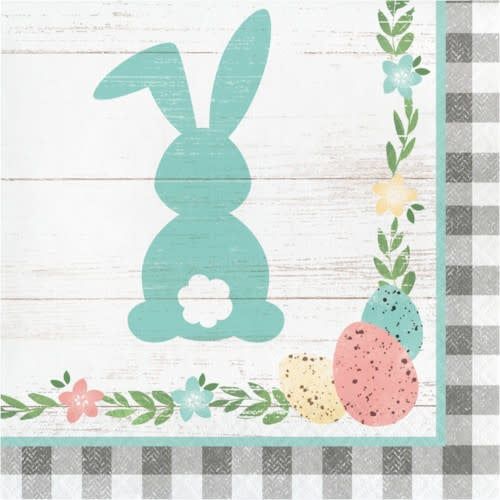 LUNCHEON NAPKINS /16CT 2P FARMHOUSE EASTER