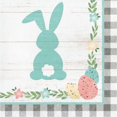 LUNCHEON NAPKINS /16CT 2P FARMHOUSE EASTER