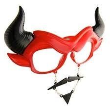 DEVIL SUN-SATCH COSTUME SUNGLASSES