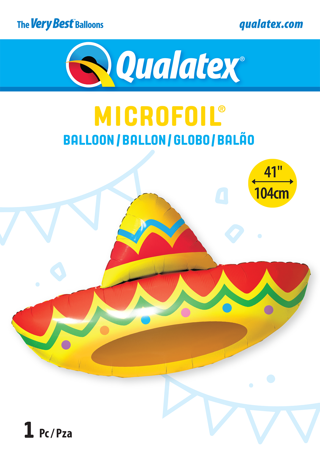 Sombrero balloon Size and shape: 41&quot;