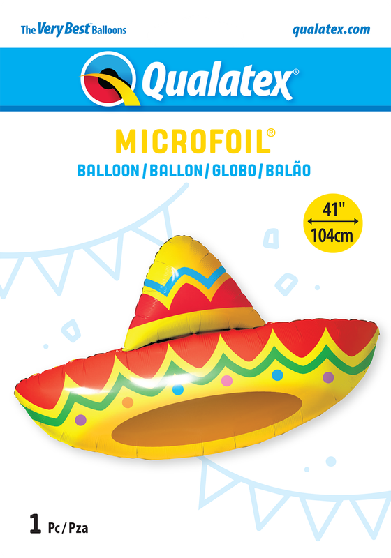 Sombrero balloon Size and shape: 41" Sombrero balloon Size and shape: 41"