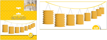 Lantern Garland Yellow Lantern Garland Yellow