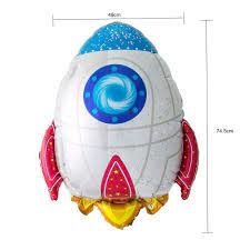 30" Large Rocket Shaped Foil Balloon Outer Space 30" Large Rocket Shaped Foil Balloon Outer Space