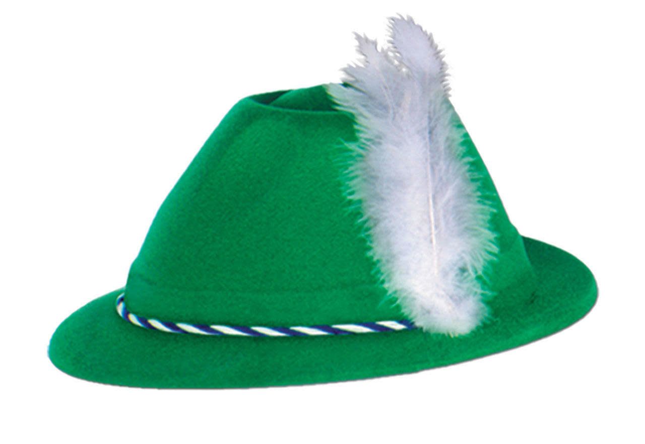 Green Velour Tyrolean Hat