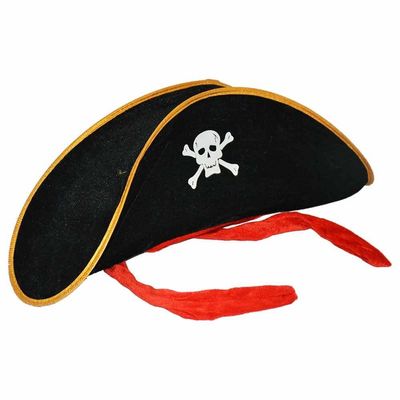 Pirate Hat W/red Band Pirate Hat W/red Band