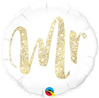 MR. GLITTER GOLD 18" BALLOON MR. GLITTER GOLD 18" BALLOON