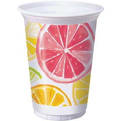 16OZ TUMBLER PLASTIC /8CT CITRUS SLICES 16OZ TUMBLER PLASTIC /8CT CITRUS SLICES