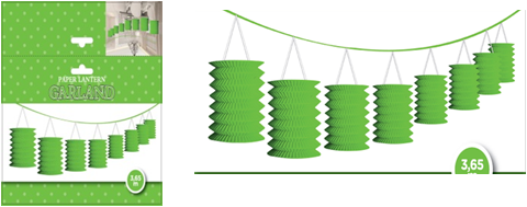 Lantern Garland Green