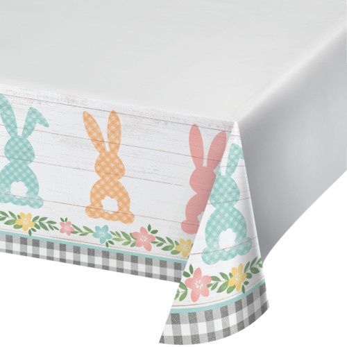 TABLE COVER PR BRD/1CT 54X102 FARMHOUSE EASTER