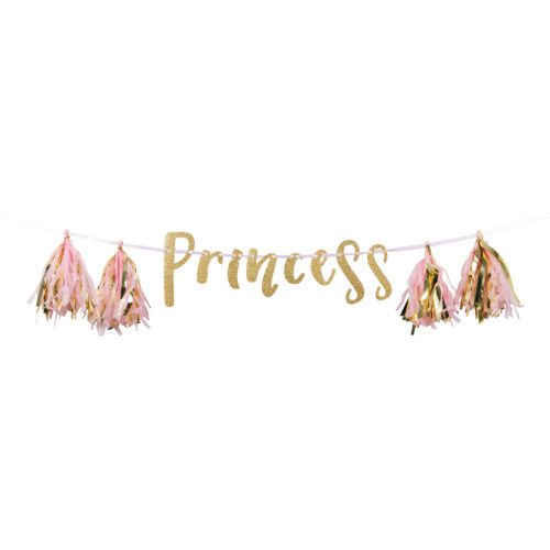 BANNER 1CT 5FT W/ TASSEL PRINCESS BANNER 1CT 5FT W/ TASSEL PRINCESS