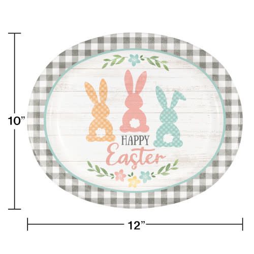 OVAL PLTR /8CT FARMHOUSE EASTER OVAL PLTR /8CT FARMHOUSE EASTER