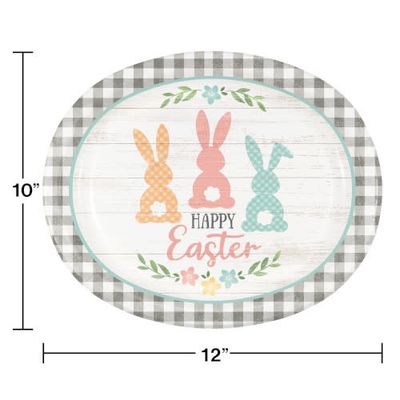 OVAL PLTR /8CT FARMHOUSE EASTER