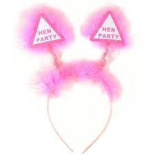 HEN PARTY HEAD BOPPERS PINK FLUFFY