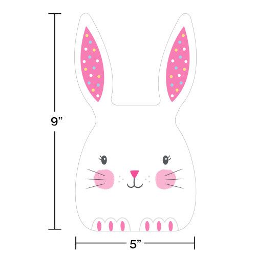 BAG CELLO W/TIE /20CT EASTER BUNNY EARS