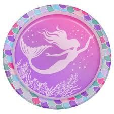 Mermaid under sea plate