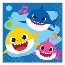 BABY SHARK 16 Luncheon Napkins BABY SHARK 16 Luncheon Napkins