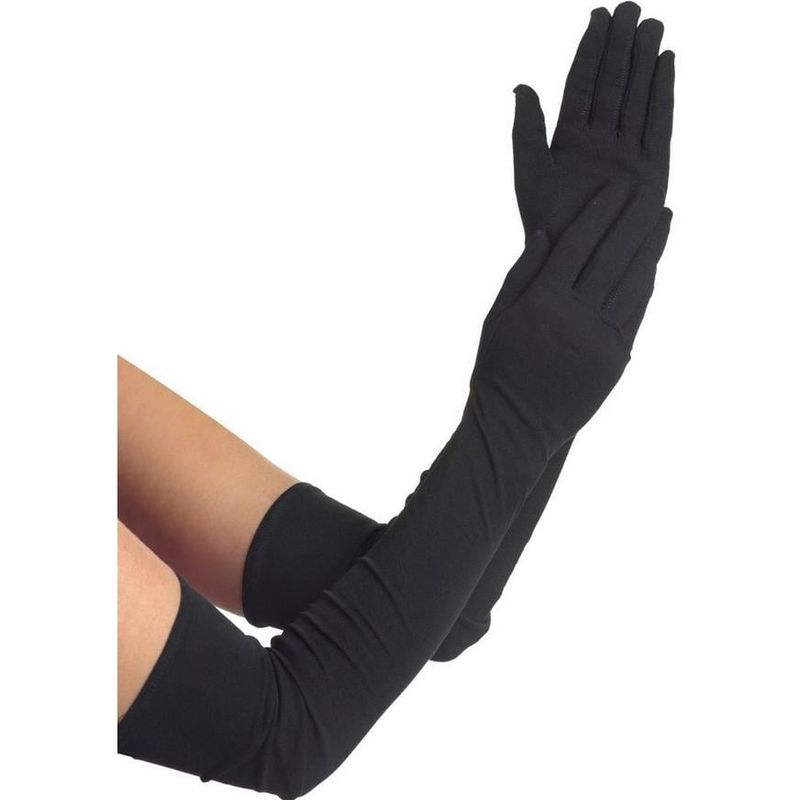 ADULT LONG BLACK GLOVES