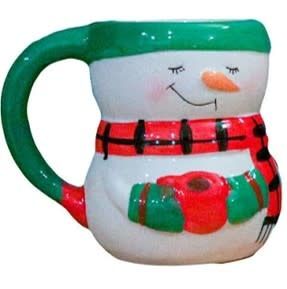Red Scarf Snowman Mug Red Scarf Snowman Mug