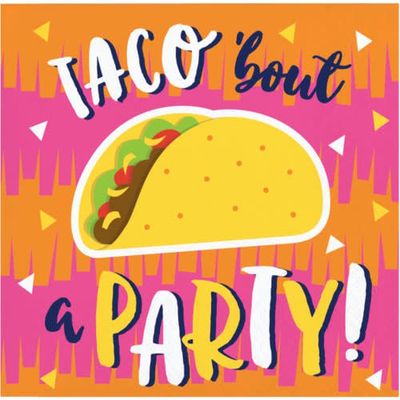 FIESTA FUN TACO BEV napkin /16CT 2P