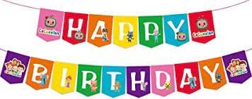 Cocomelon happy Birthday Banner