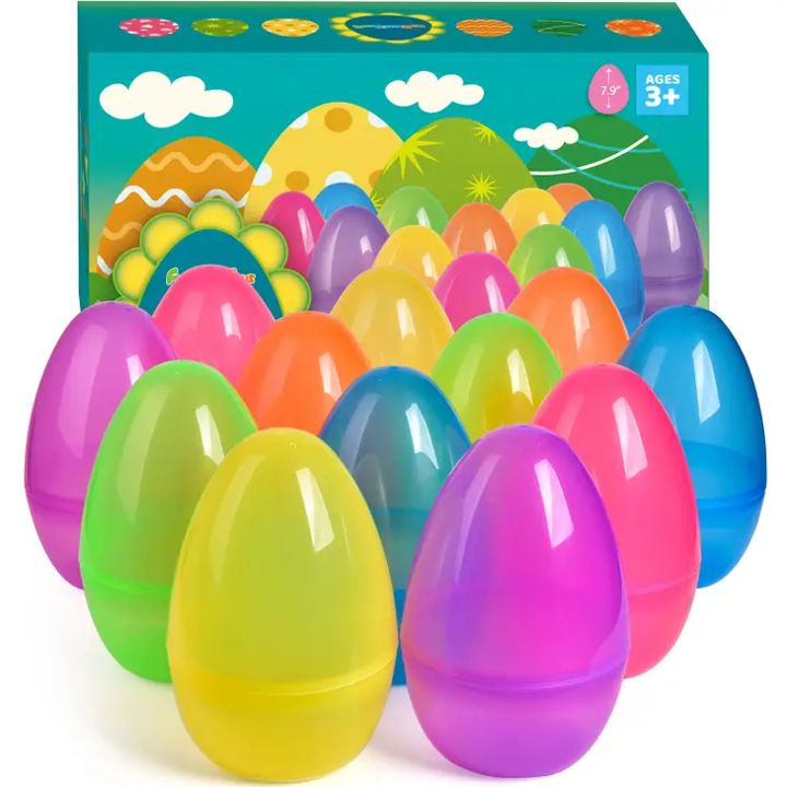 Jumbo Clear Easter Eggs
