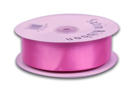 1/4 Inch Hot Pink Satin Ribbon 100 Yards 1/4 Inch Hot Pink Satin Ribbon 100 Yards