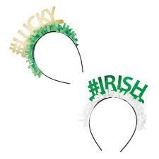 Foil St. Patrick&#39;s Day Headbands, 4ct