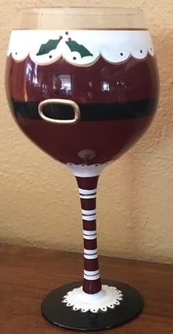 Mrs. Santa Claus Wine Glass Mrs. Santa Claus Wine Glass