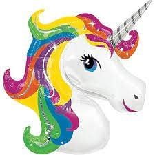 GIANT RAINBOW UNICORN 36&quot; FOIL BALLOON