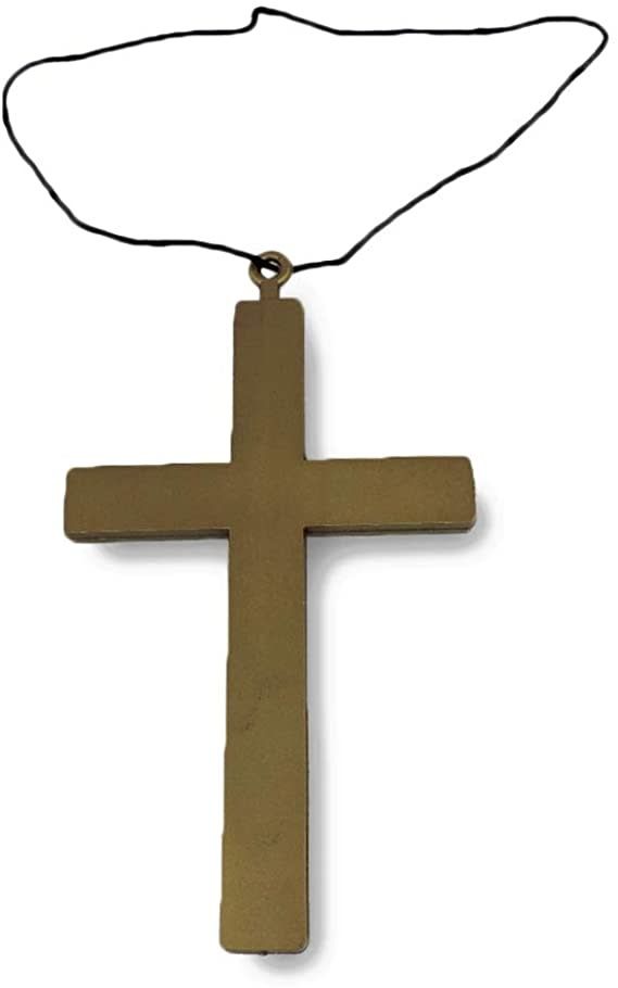 Plastic Religious Gold Cross Necklace Plastic Religious Gold Cross Necklace