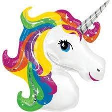 RAINBOW UNICORN 24" FOIL BALLOON RAINBOW UNICORN 24" FOIL BALLOON