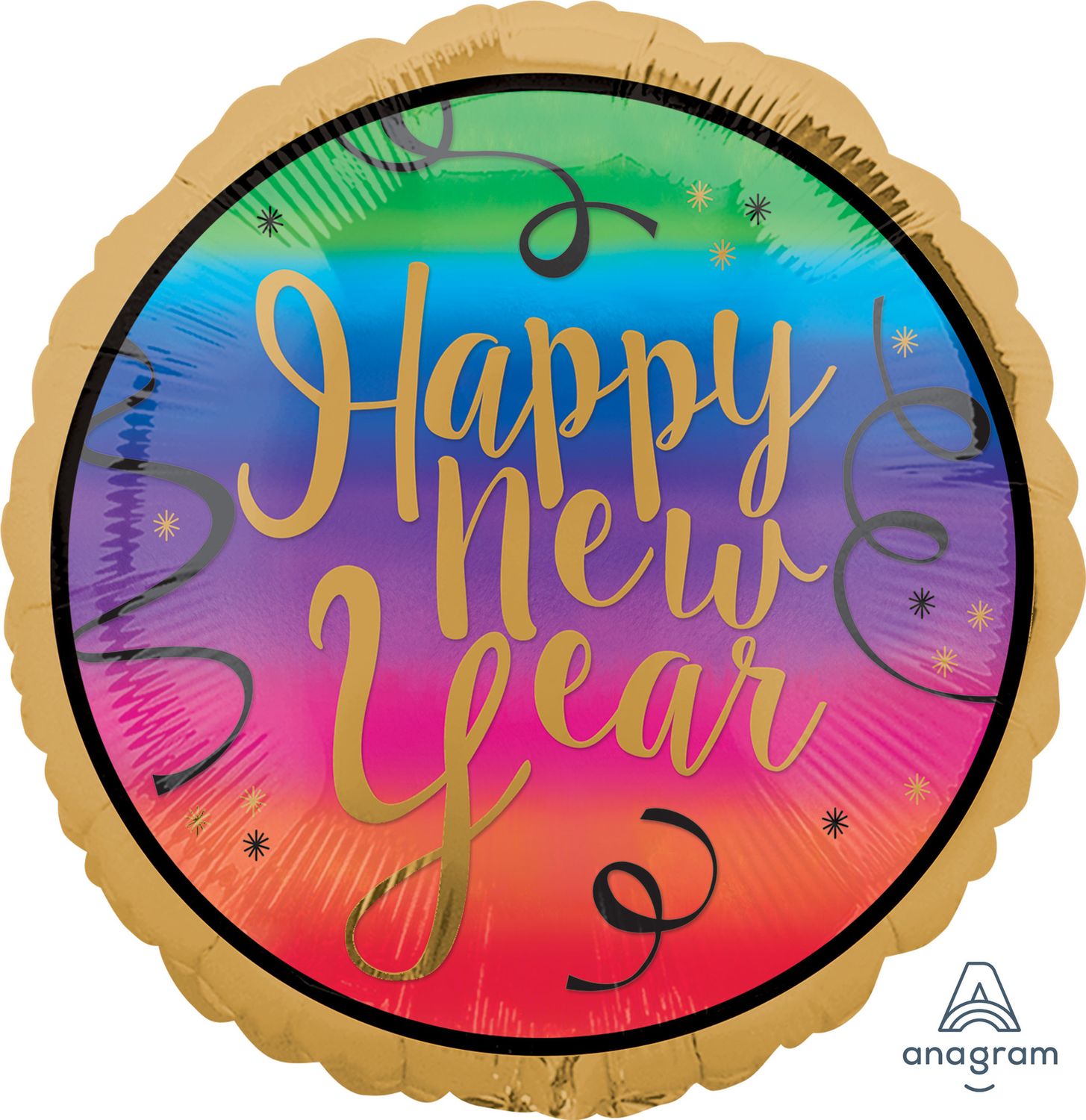 18&quot; Colorful New Year Balloon