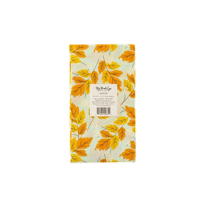 Fall Leaves Guest Towel Napkin 24/PKT Fall Leaves Guest Towel Napkin 24/PKT