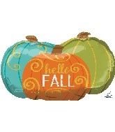 29&quot; Jumbo Hello Fall Pumpkins Balloon