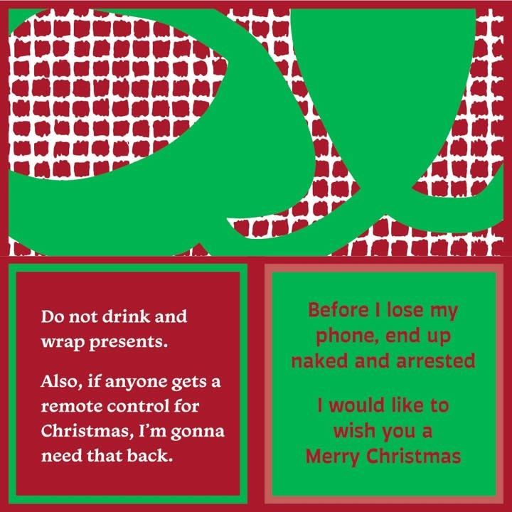 Napkin: XMAS Lose Phone/Drink and Wrap Napkin: XMAS Lose Phone/Drink and Wrap