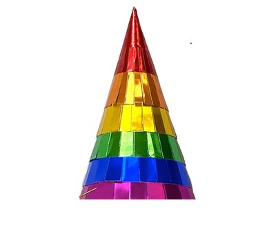 Rainbow Bling Party Hats 6ct