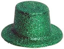 GLITTER MINI GREEN HAT GLITTER MINI GREEN HAT