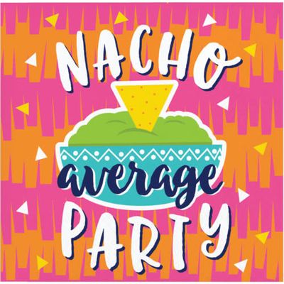 BEV NAPKIN /16CT 2P FIESTA FUN NACHO