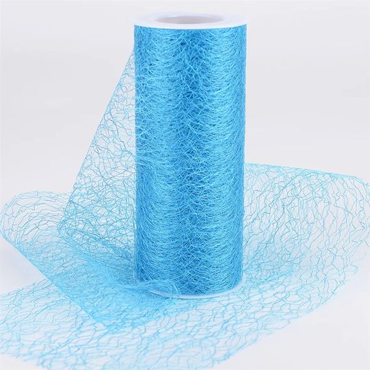 Turquoise - Sisal Mesh Wrap Rolls - ( 6 Inch x 10 Yards ) Turquoise - Sisal Mesh Wrap Rolls - ( 6 Inch x 10 Yards )