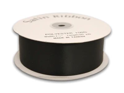 1/4 Inch Black Satin Ribbon 100 Yards 1/4 Inch Black Satin Ribbon 100 Yards
