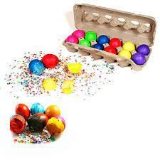 12 CONFETTI EGGS  /CASCARONES